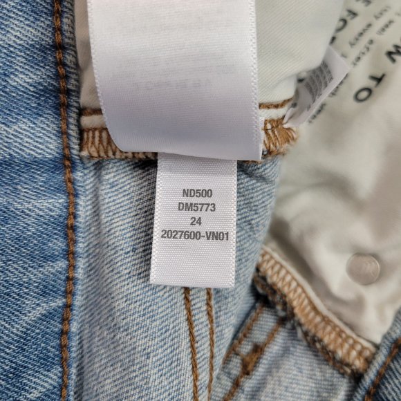 Madewell Perfect Vintage High Rise Crop Raw Hem Jean, Coney Destroyed - Picture 15 of 15